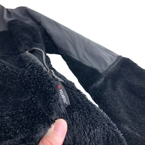 Eddie Bauer Black Full Zip Polartec Fleece Shell Jacket - Picture 4 of 6